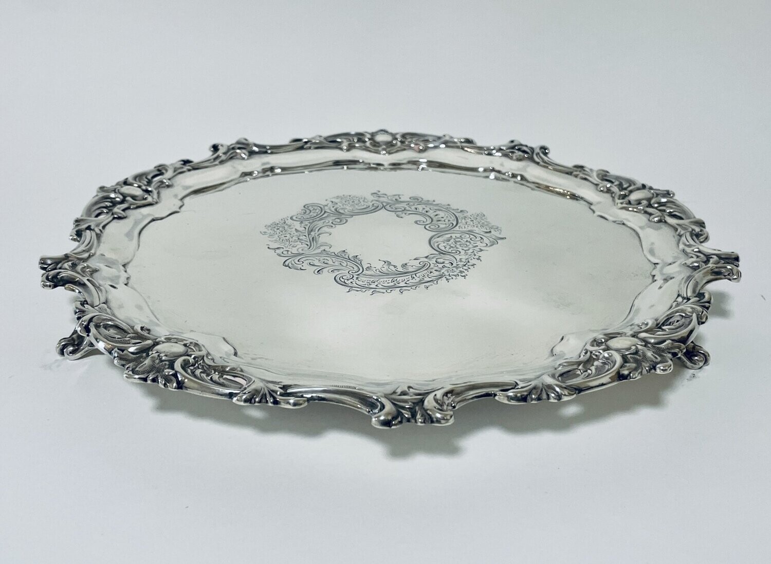 Antique Solid Sterling Silver Salver