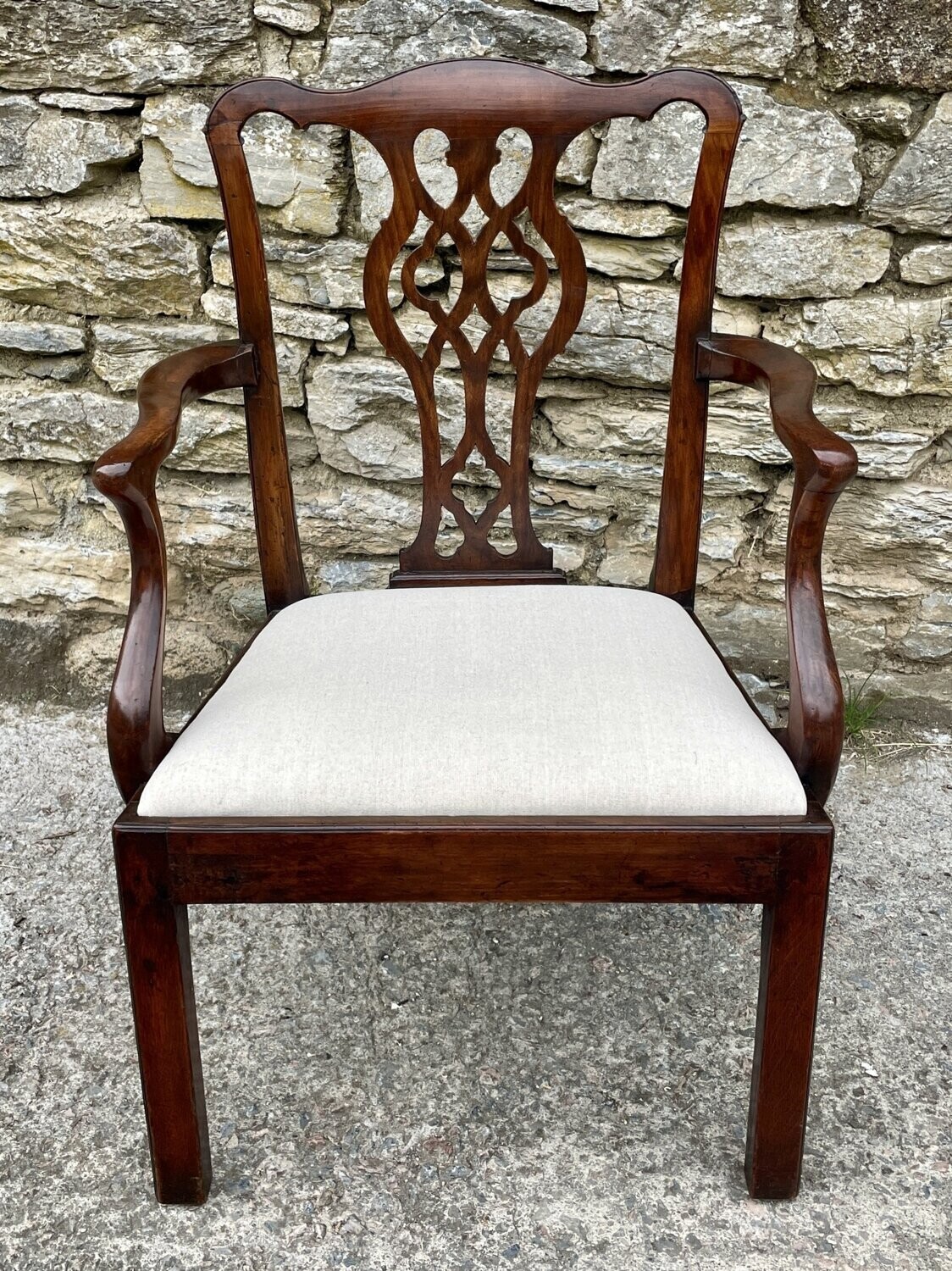 Georgian Mahogany Carver Chair