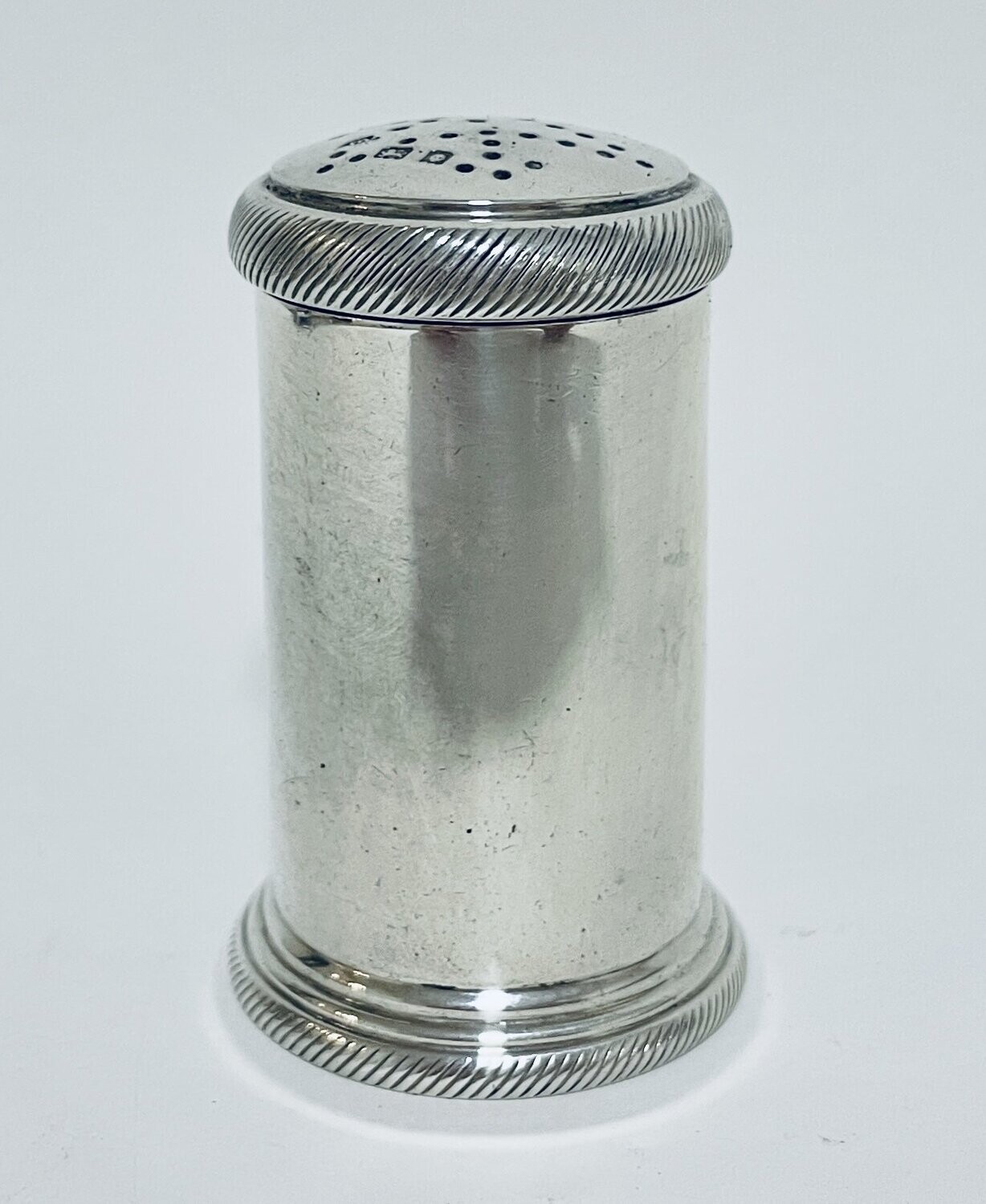 Antique Solid Silver Pepper Shaker
