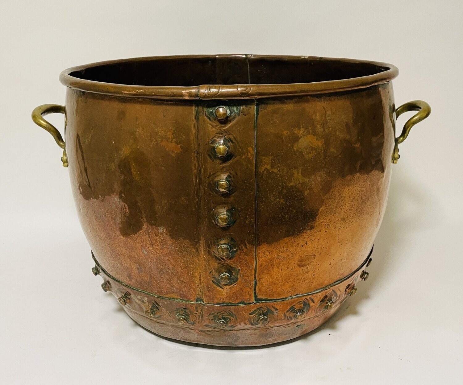 Antique Riveted Copper Boiler