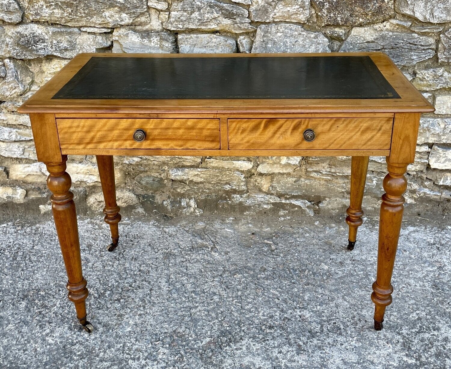 Victorian Satinwood Writing Table