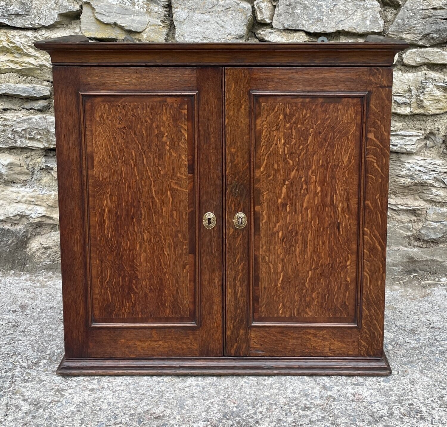 Georgian Oak Wall Cupboard