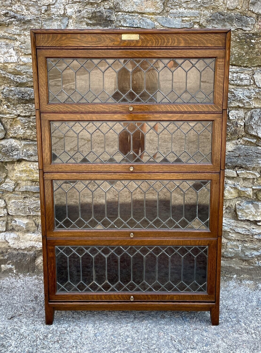 Antique Stacking Oak Bookcase by Gumm