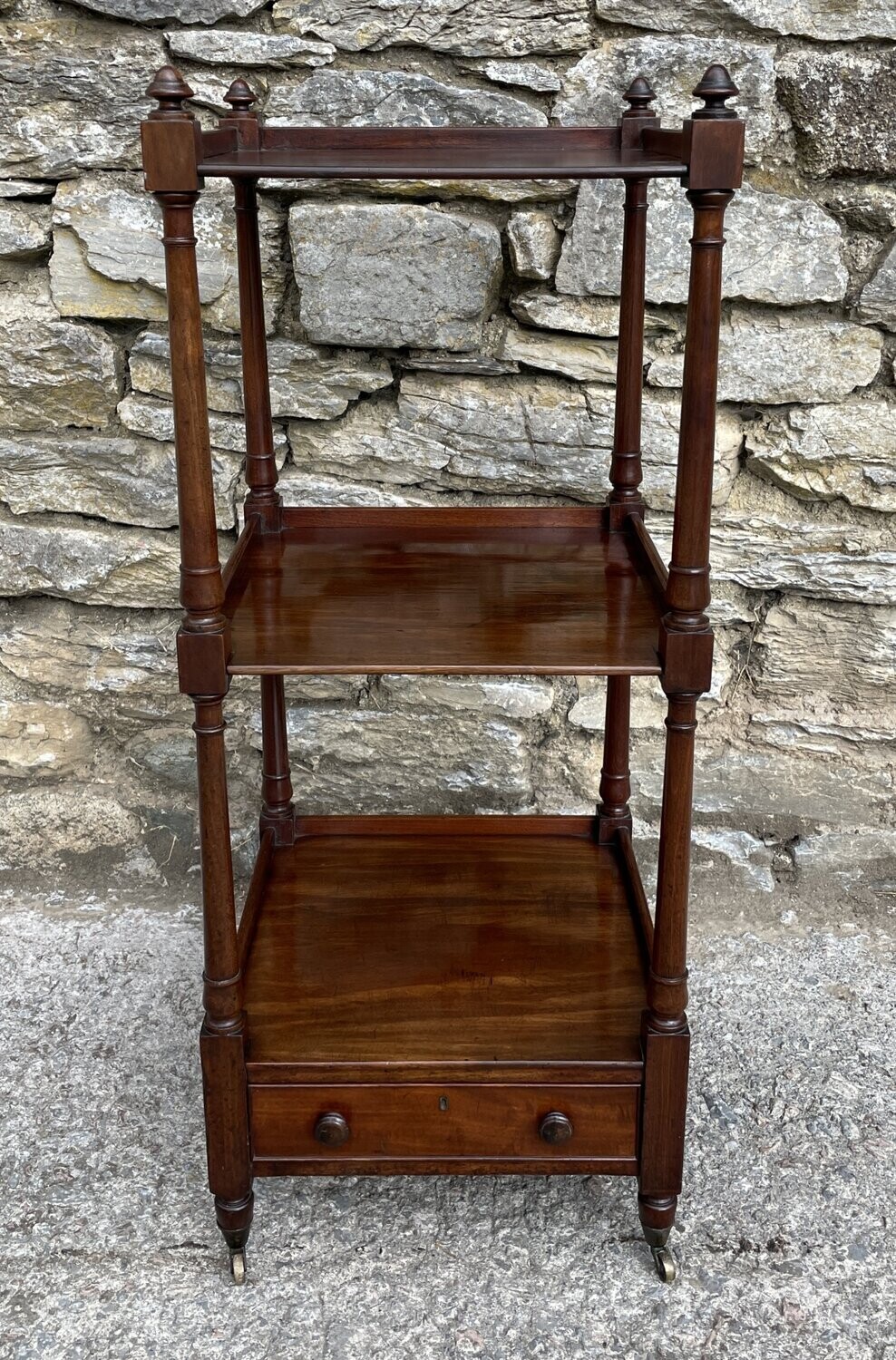 Victorian Mahogany Three Tier Whatnot