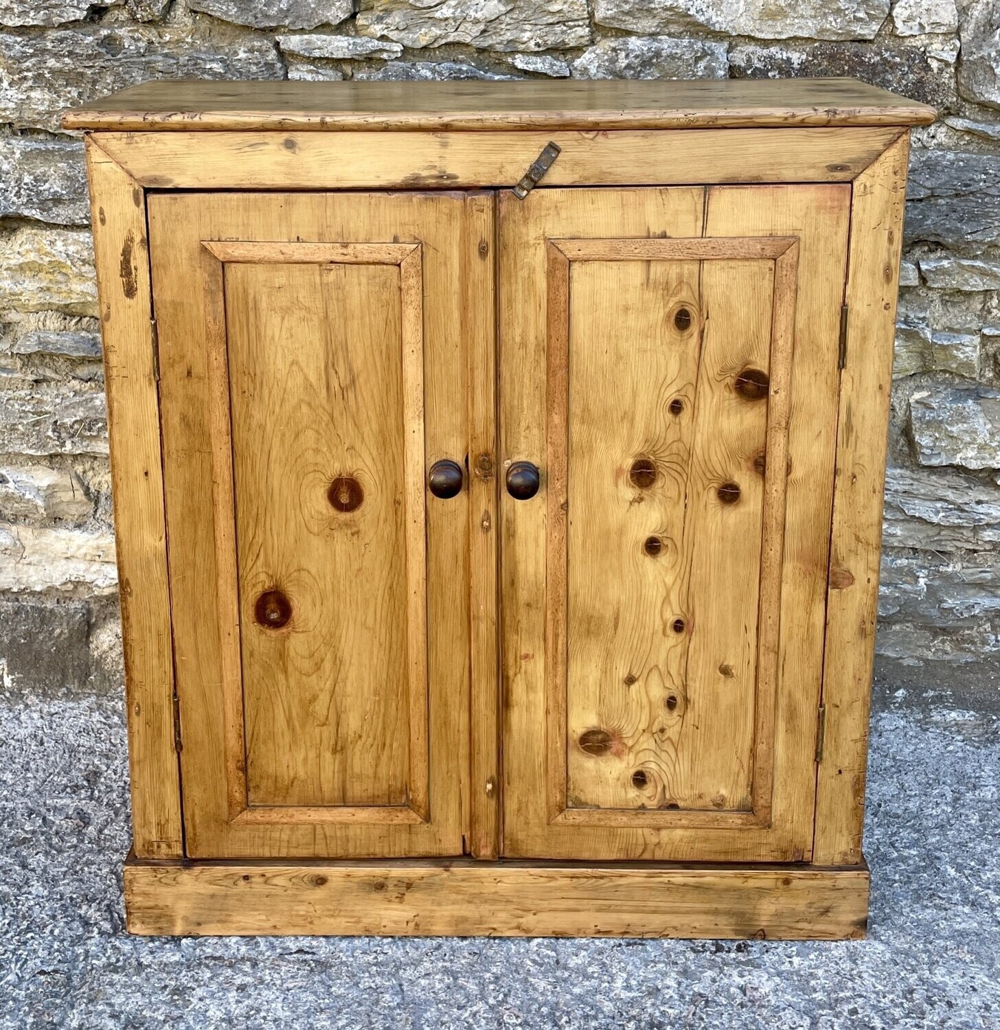 Antique Stripped Pine Cupboard