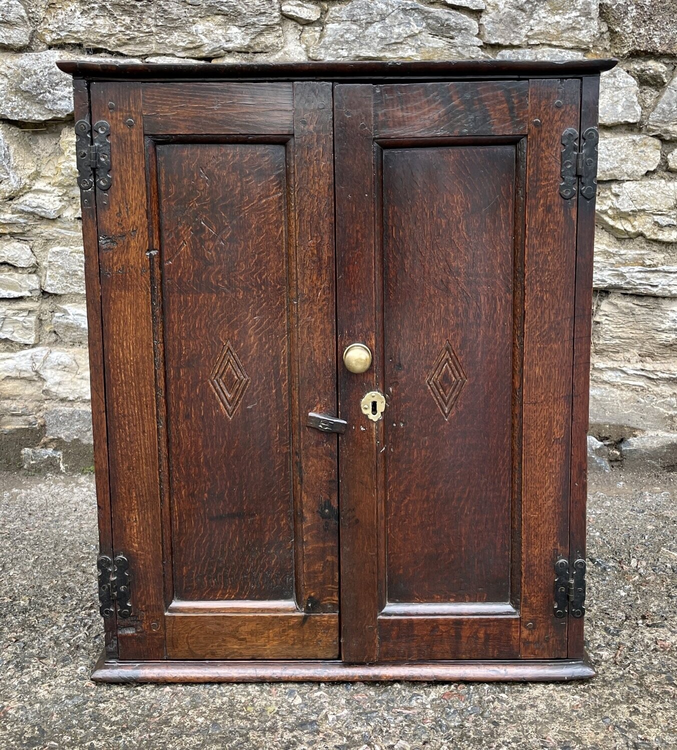 18th Century Oak Spice Cupboard