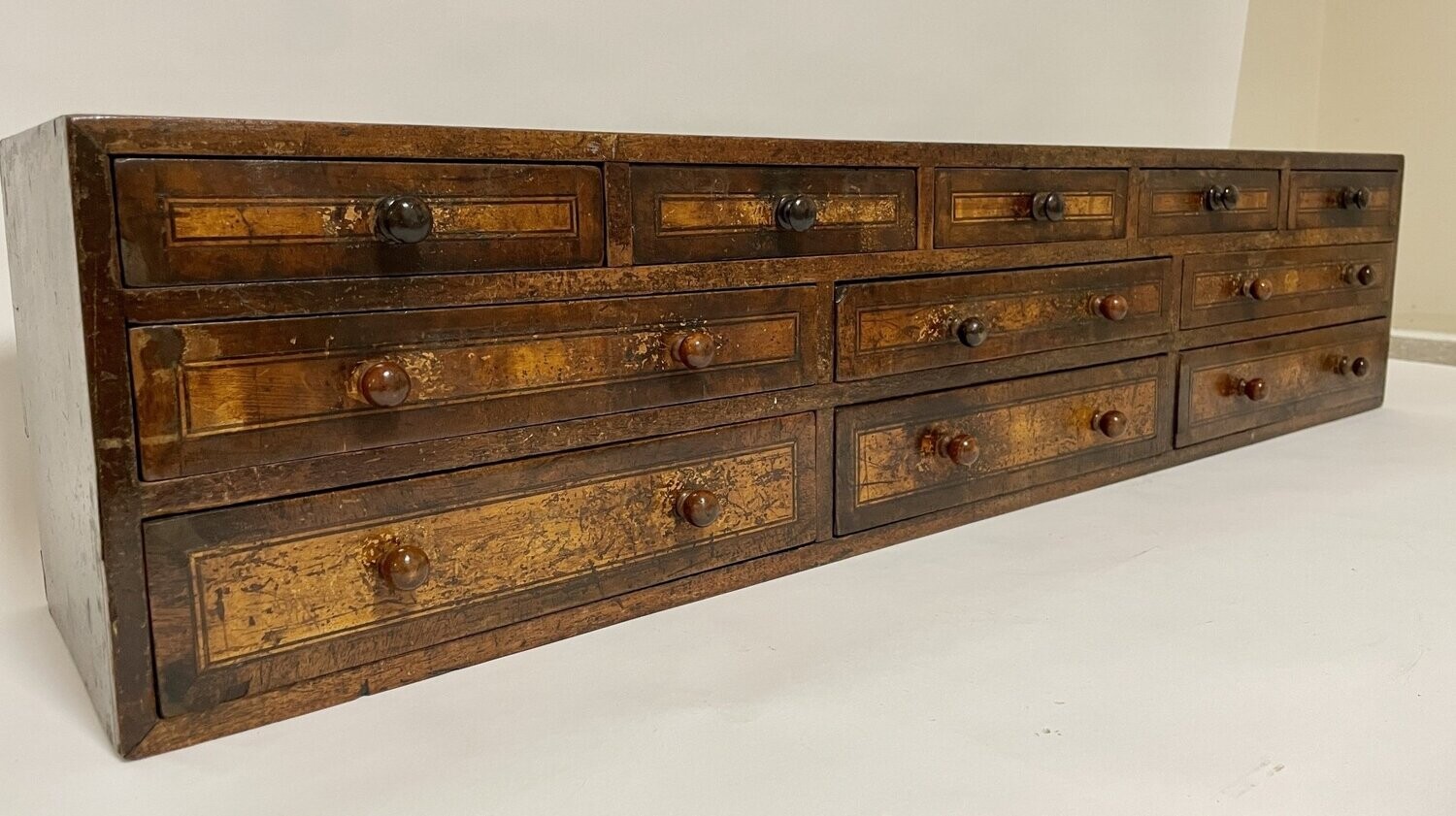 Antique Bank of Drawers