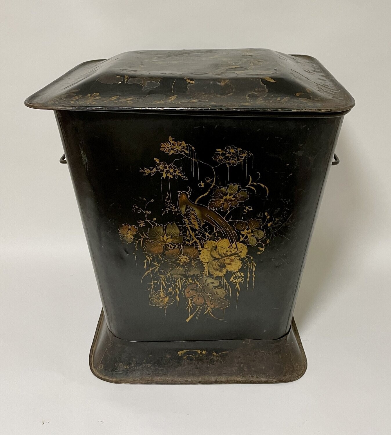 Victorian Toleware Coal Bin