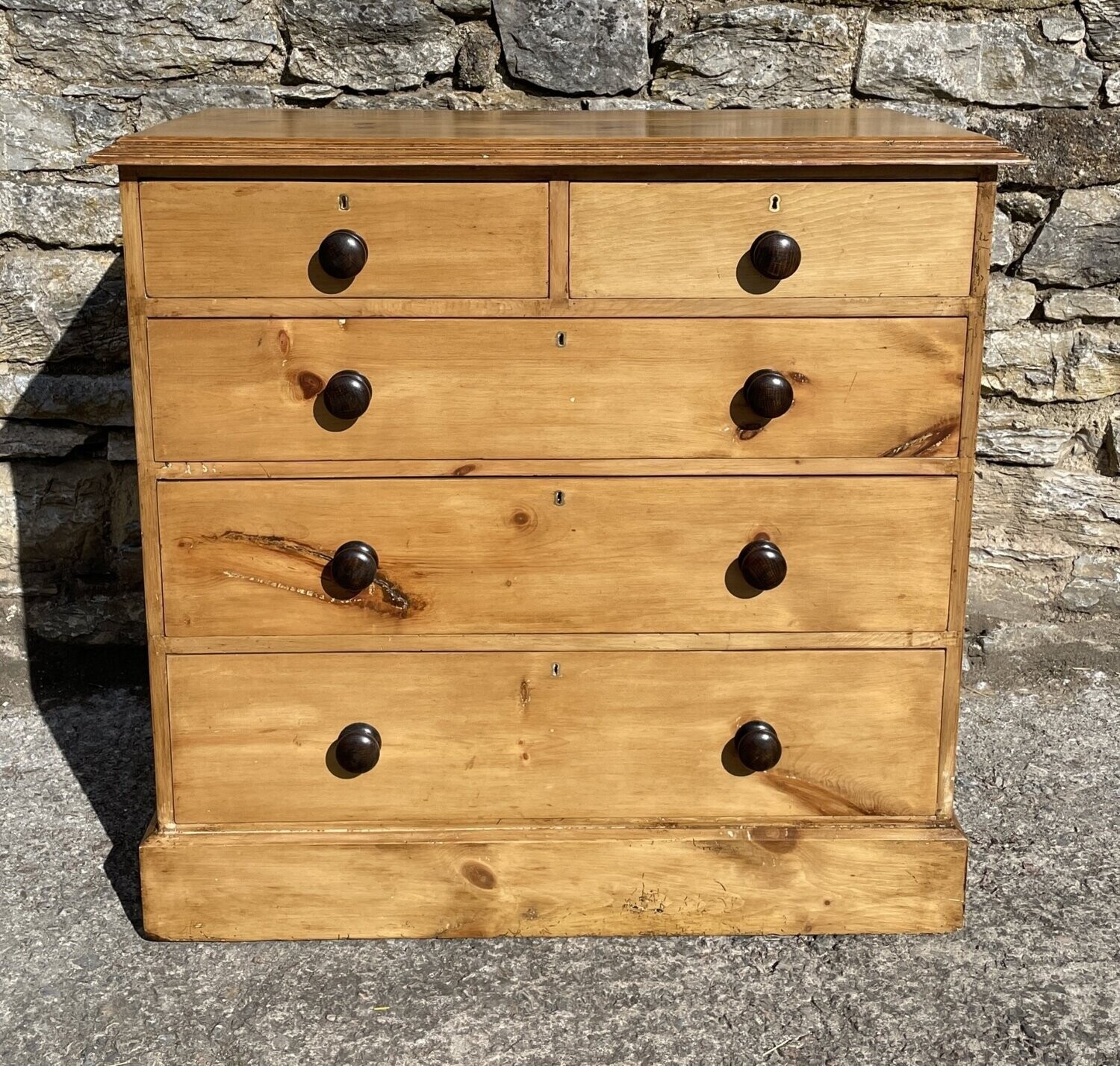 Victorian Stripped Pine Chest of Drawers