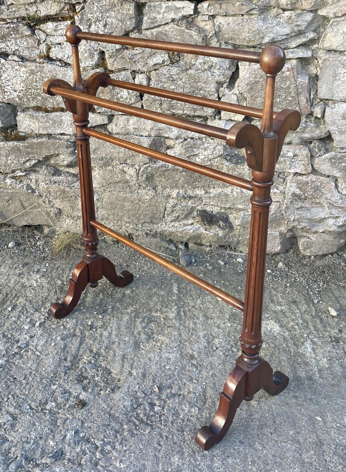 Victorian Mahogany Towel Rail