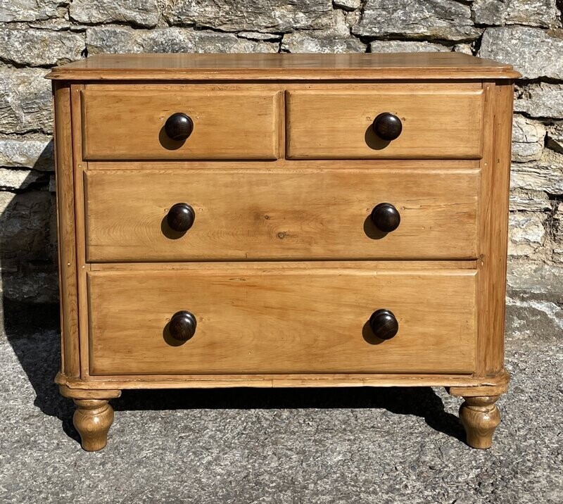 Victorian Stripped Pine Chest of Drawers