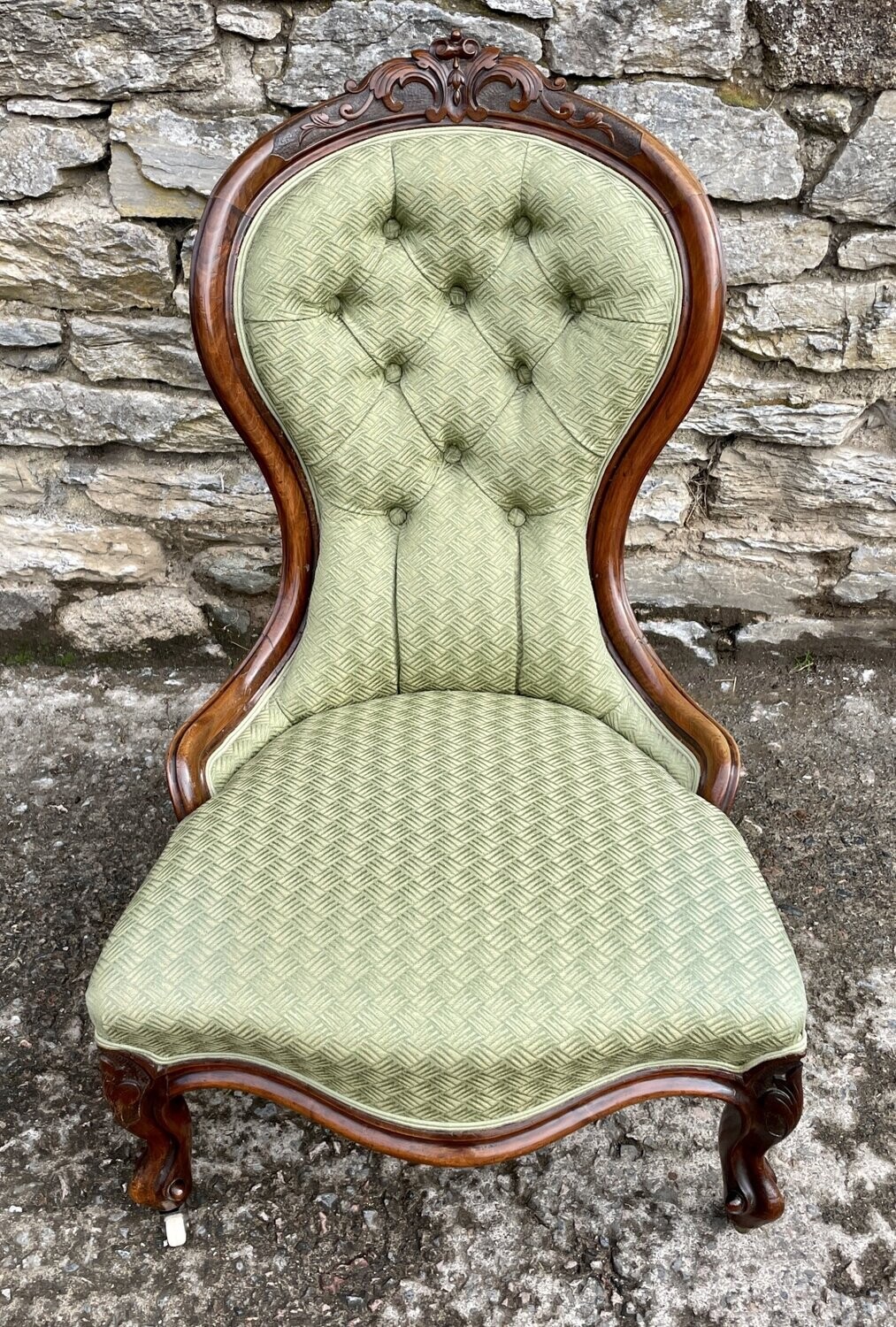 Victorian Button Back Nursing Chair