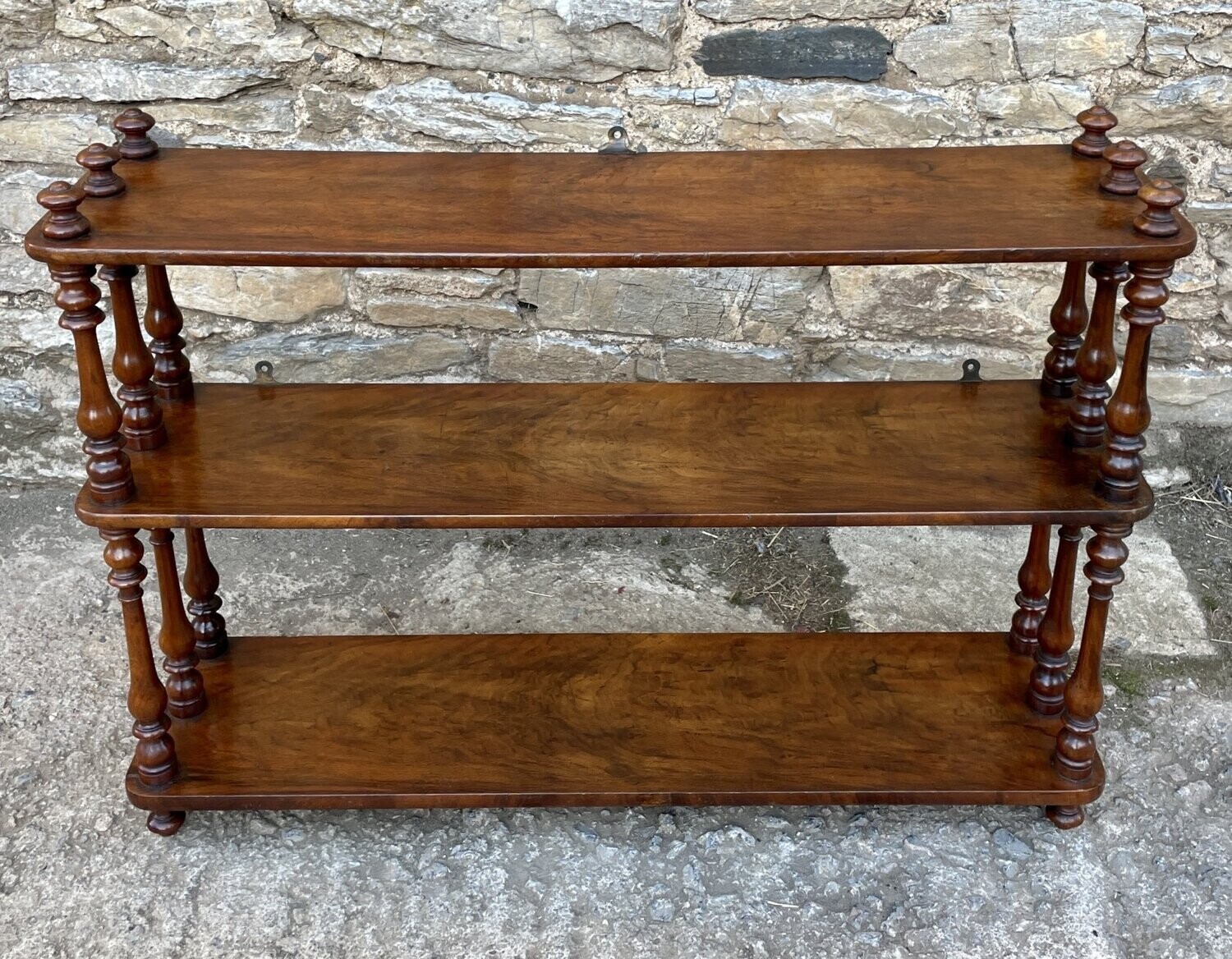 Victorian Walnut Wall Shelves
