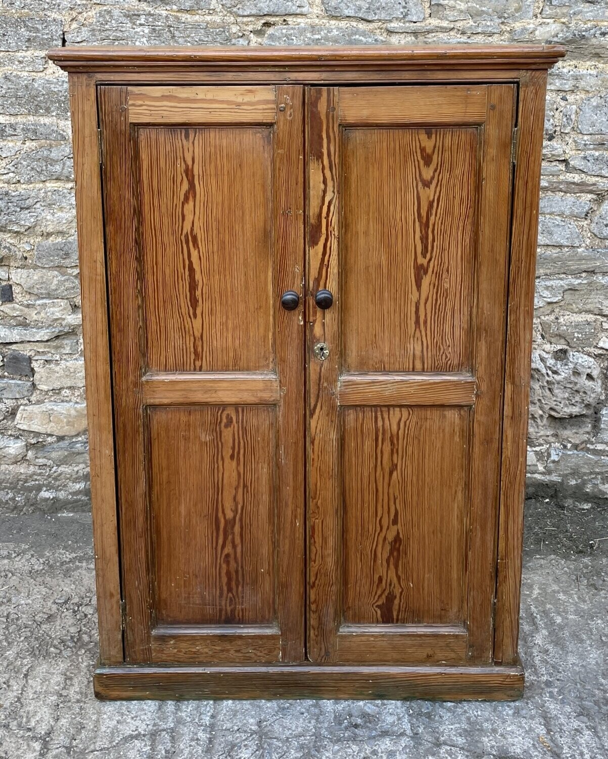 Antique Pitch Pine Cupboard