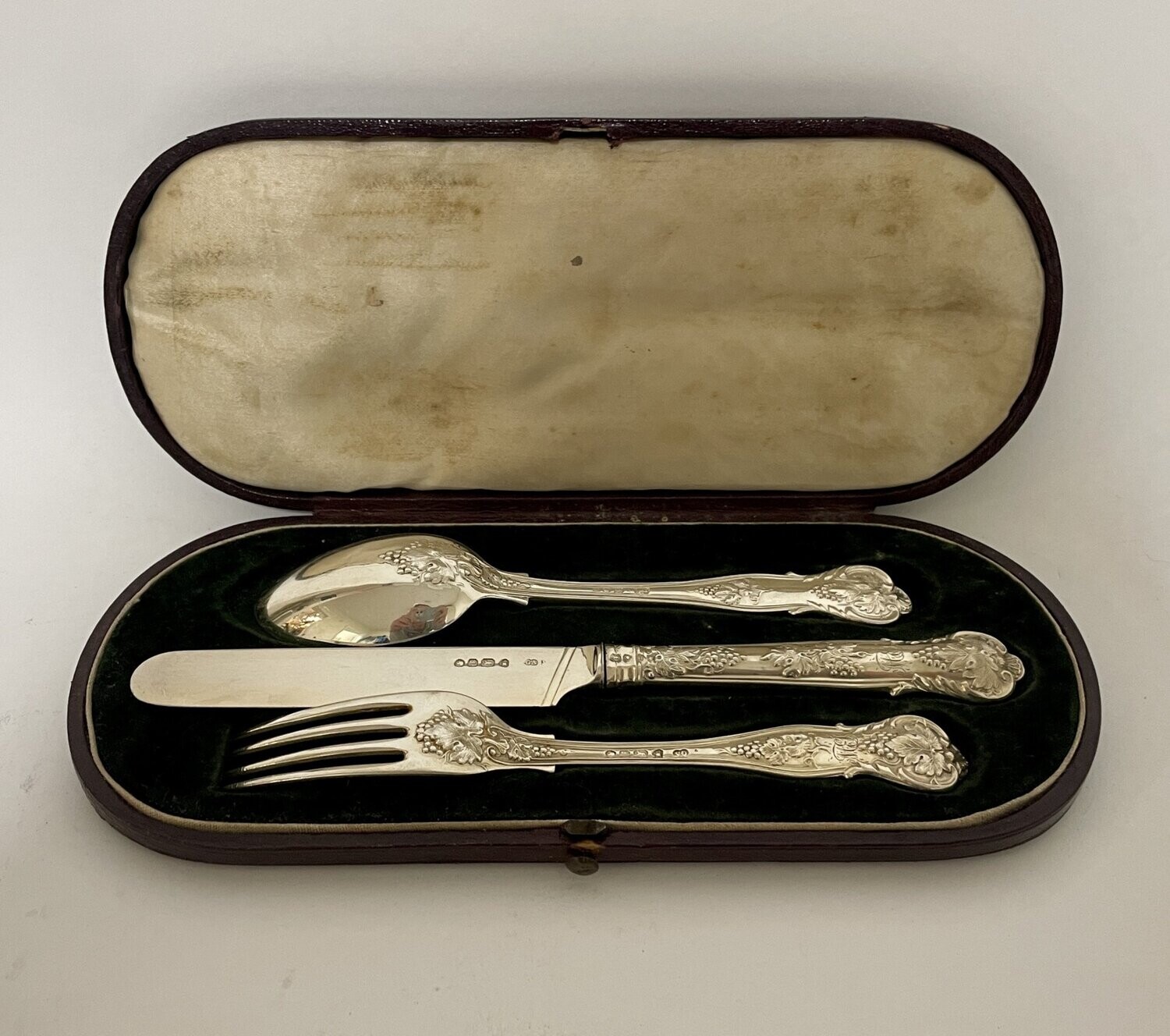 Victorian Silver 3 Piece Christening Set