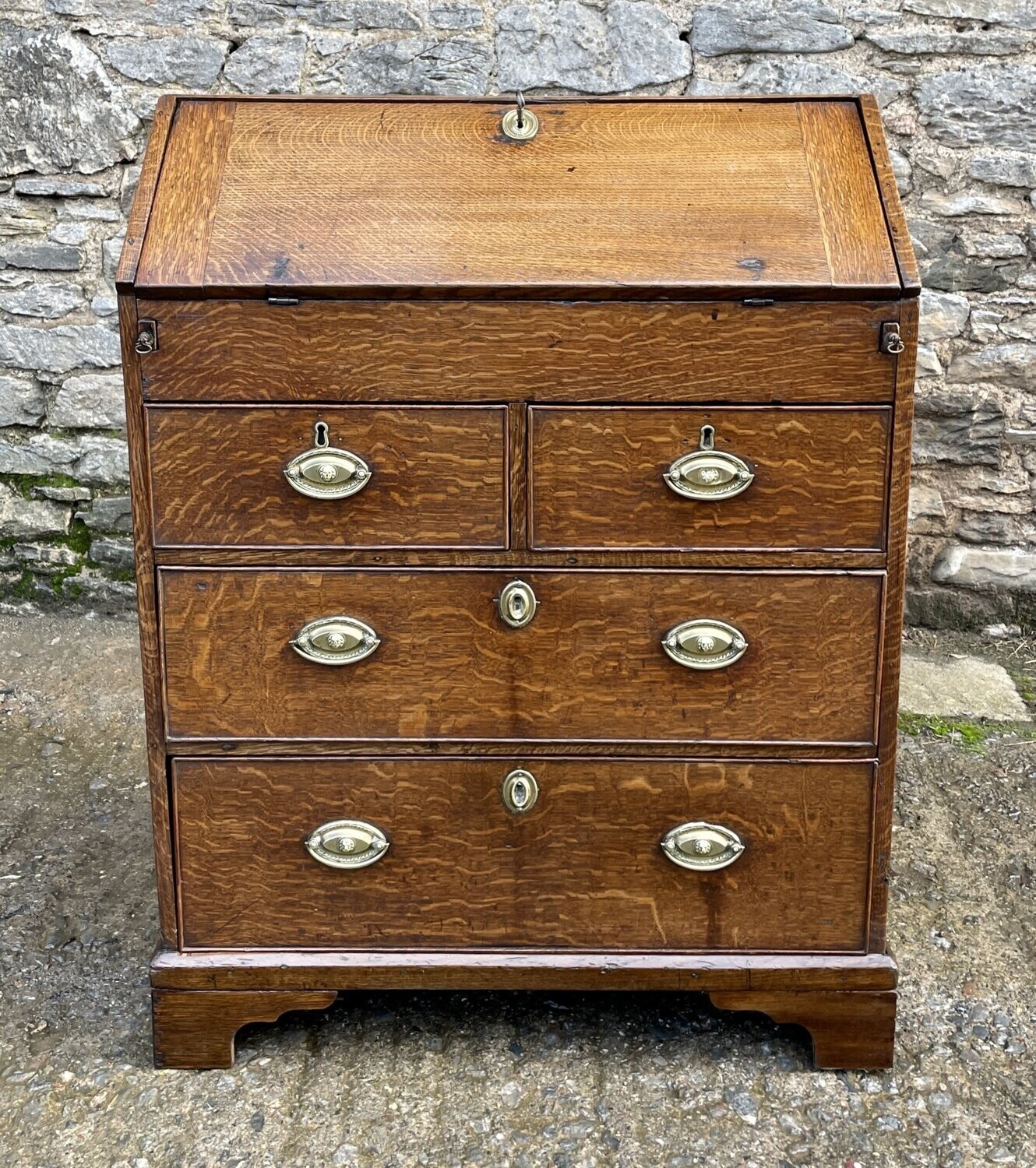 Small Georgian Oak Bureau