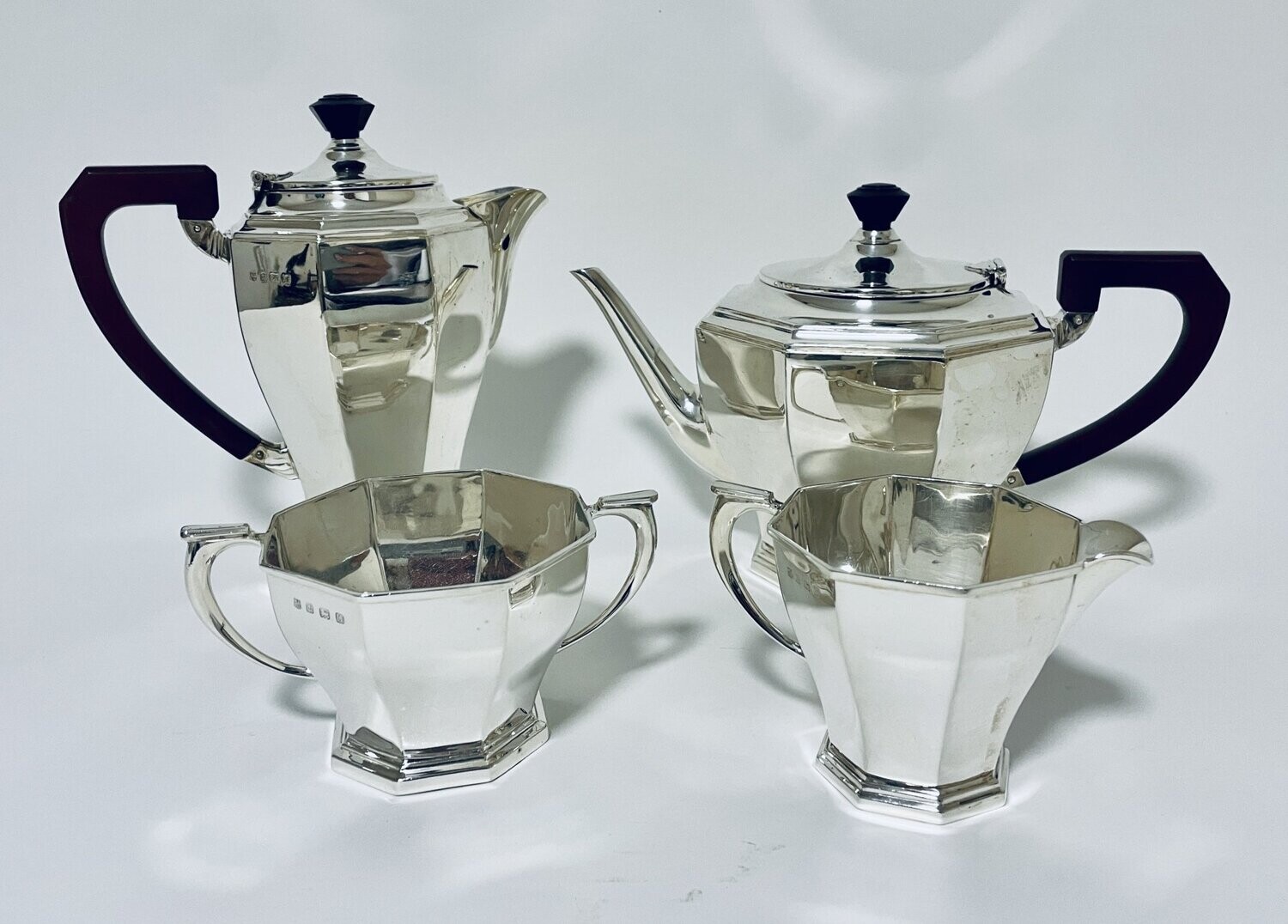 4 Piece Solid Silver Tea and Coffee Set