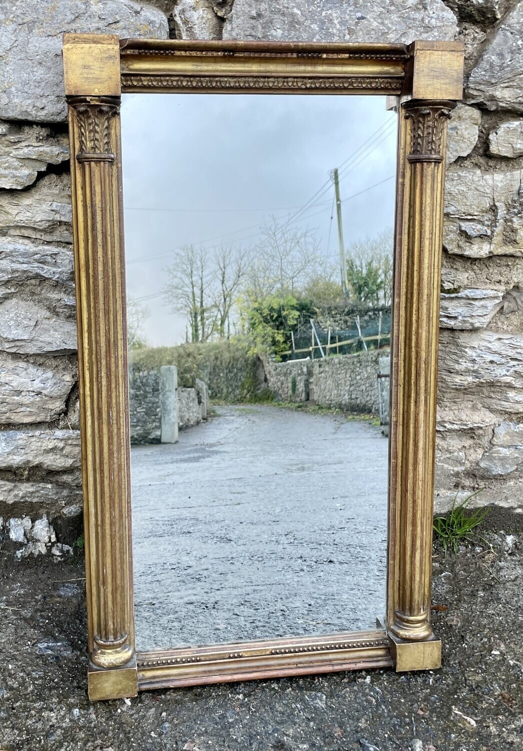 Antique Gilt Pier Mirror