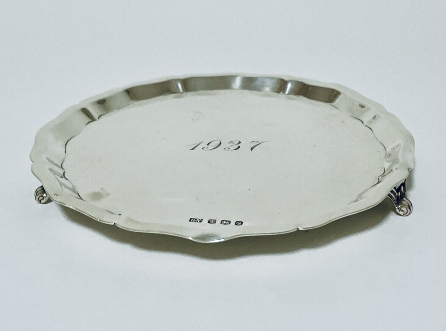 Small Antique Silver Salver