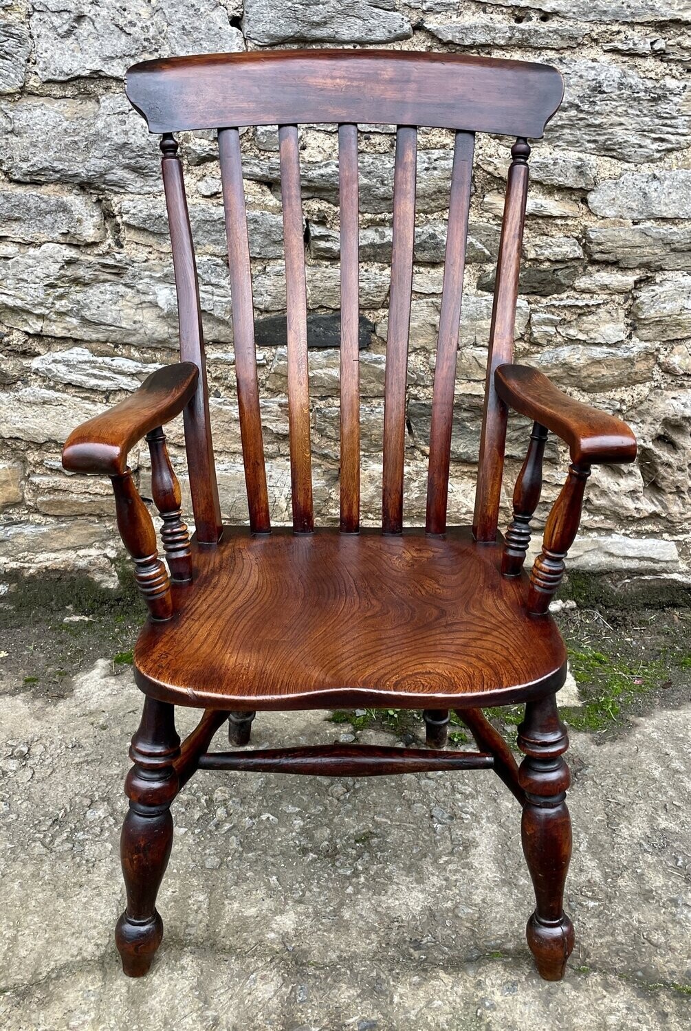 Victorian Lathe Back Farmhouse Chair