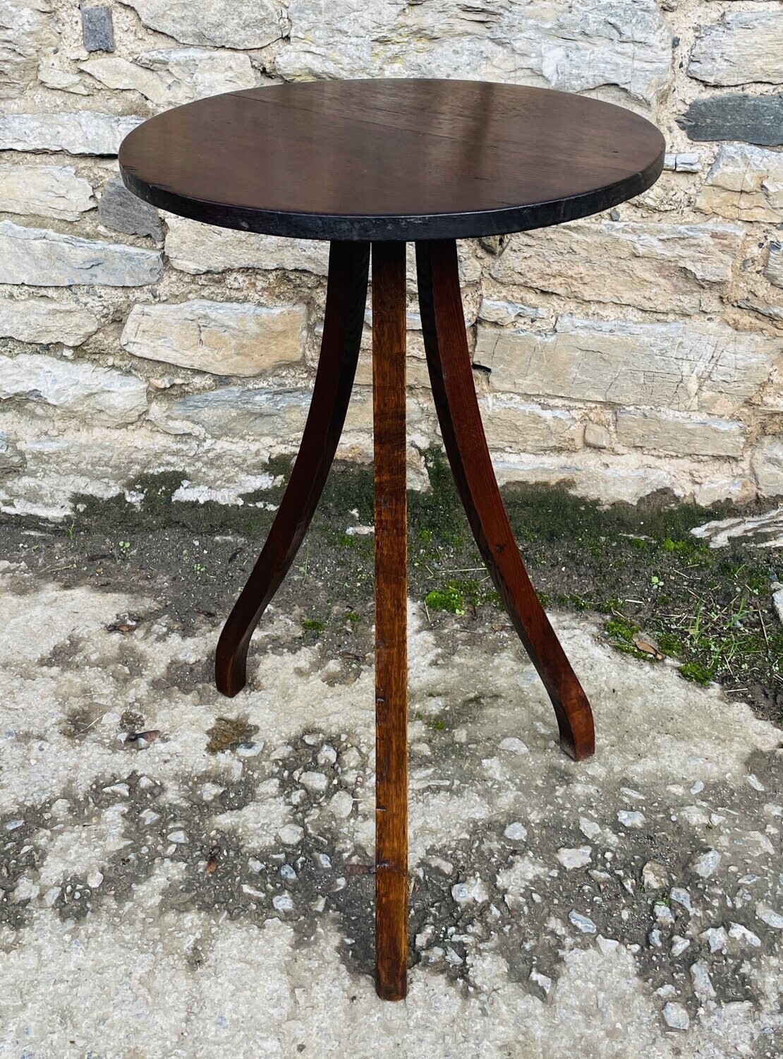 Arts and Crafts Style Oak Lamp Table