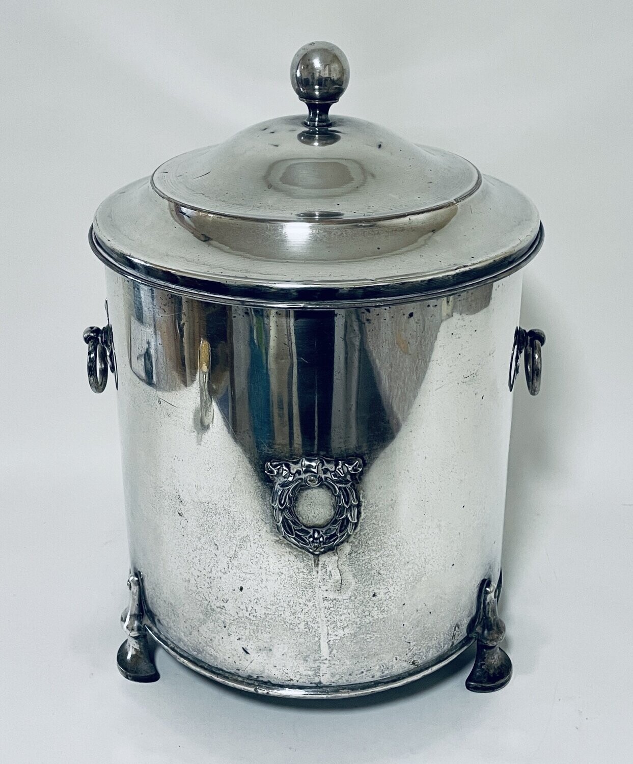 Art Deco Chrome Coal Bin