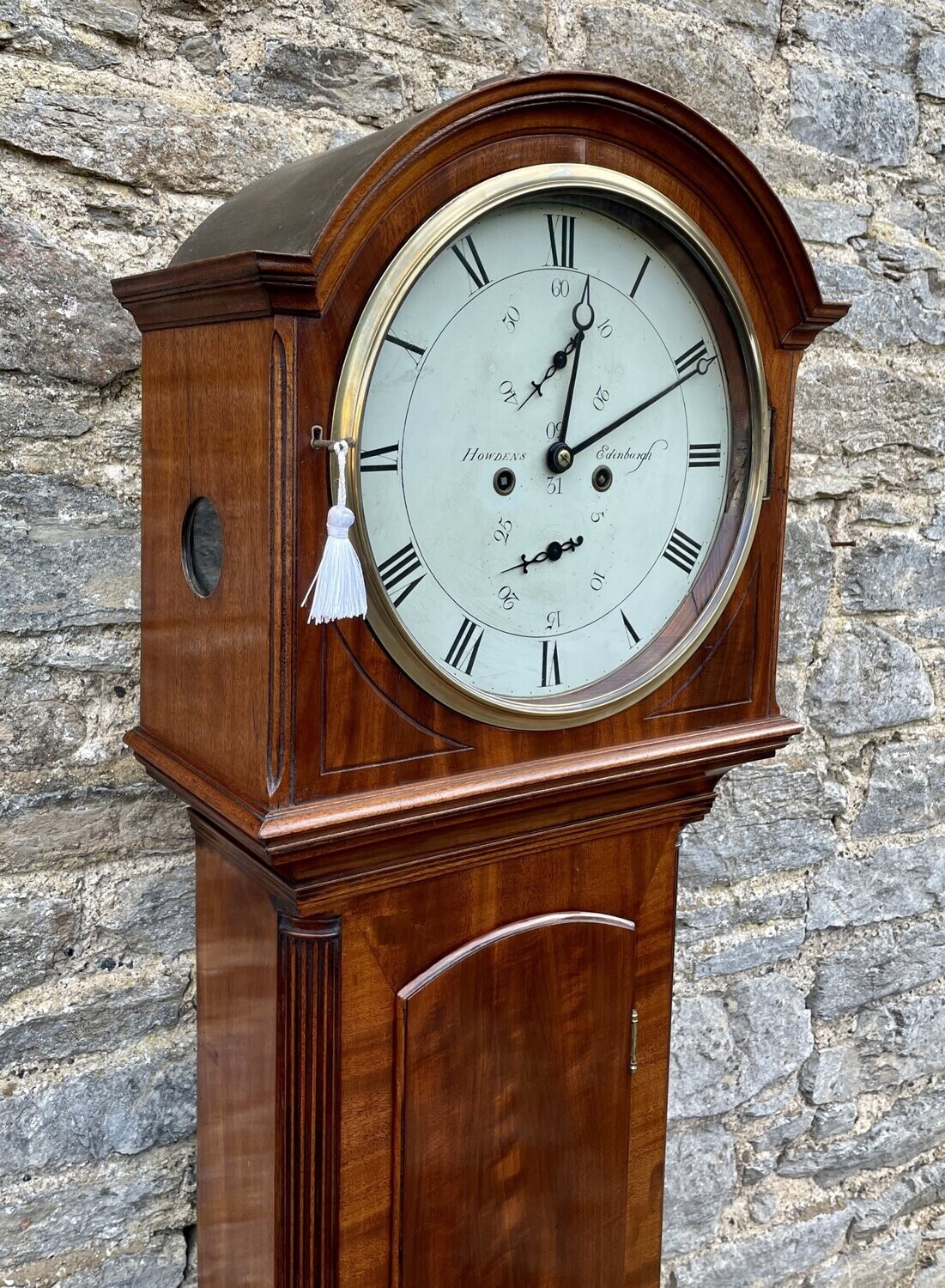 Regency Mahogany Longcase Clock by Howdens Edinburgh