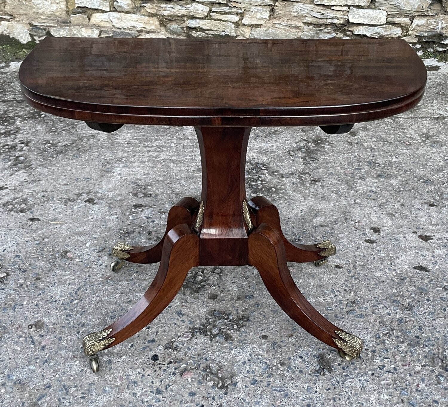Regency Rosewood Fold Over Tea Table