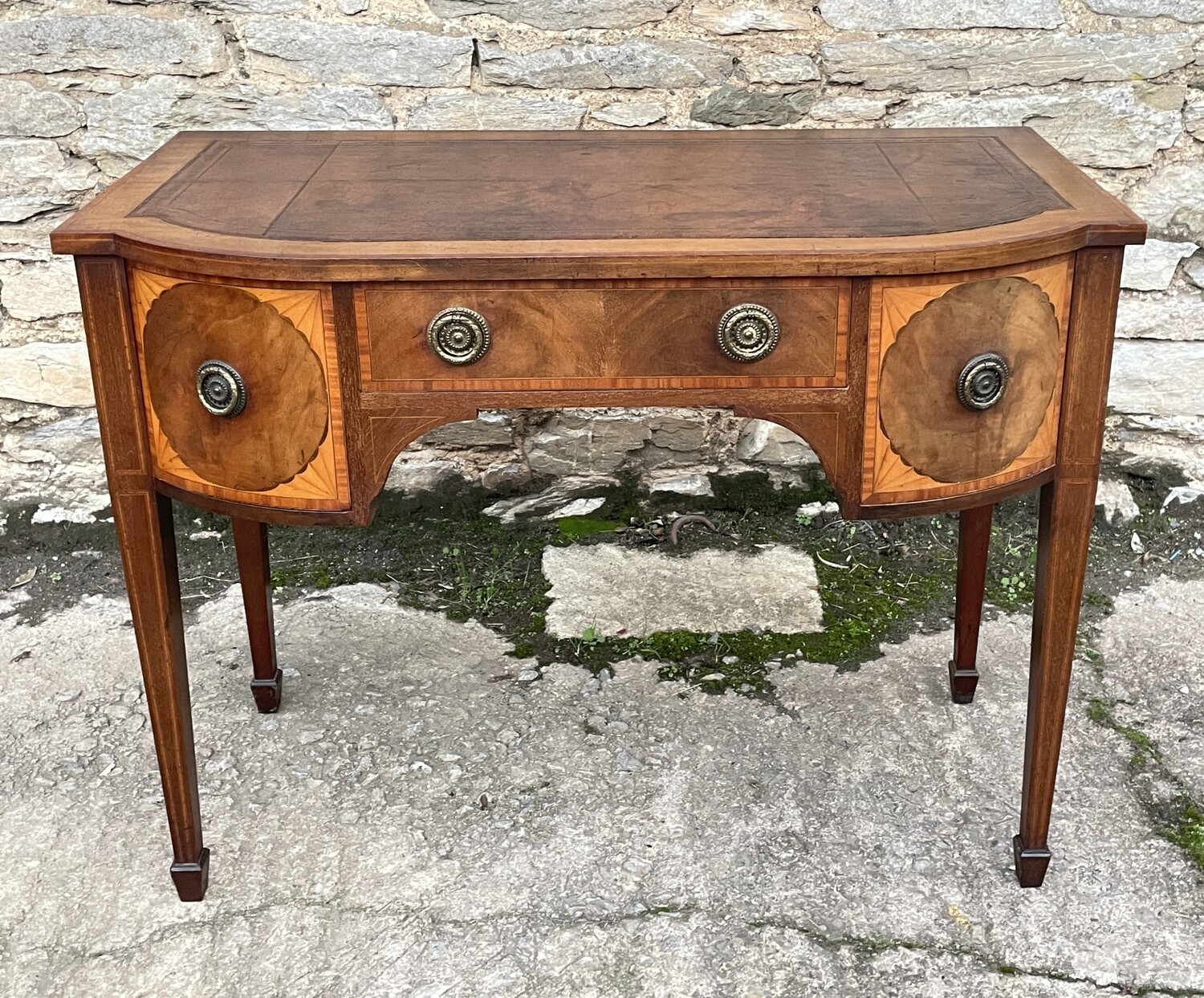 Edwardian Mahogany Inlaid Writing Table