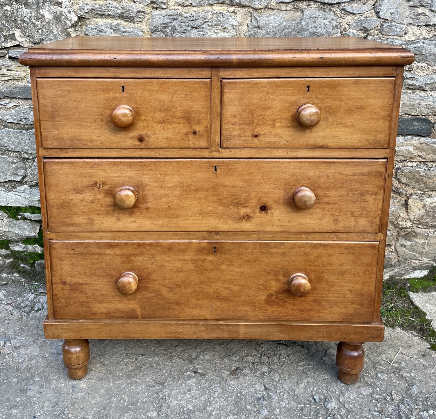 Victorian Stripped Pine Chest of Drawers