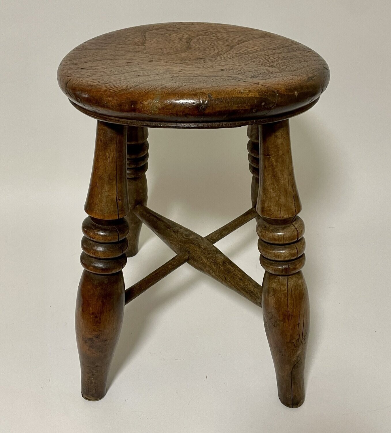 Antique Elm Milking Stool