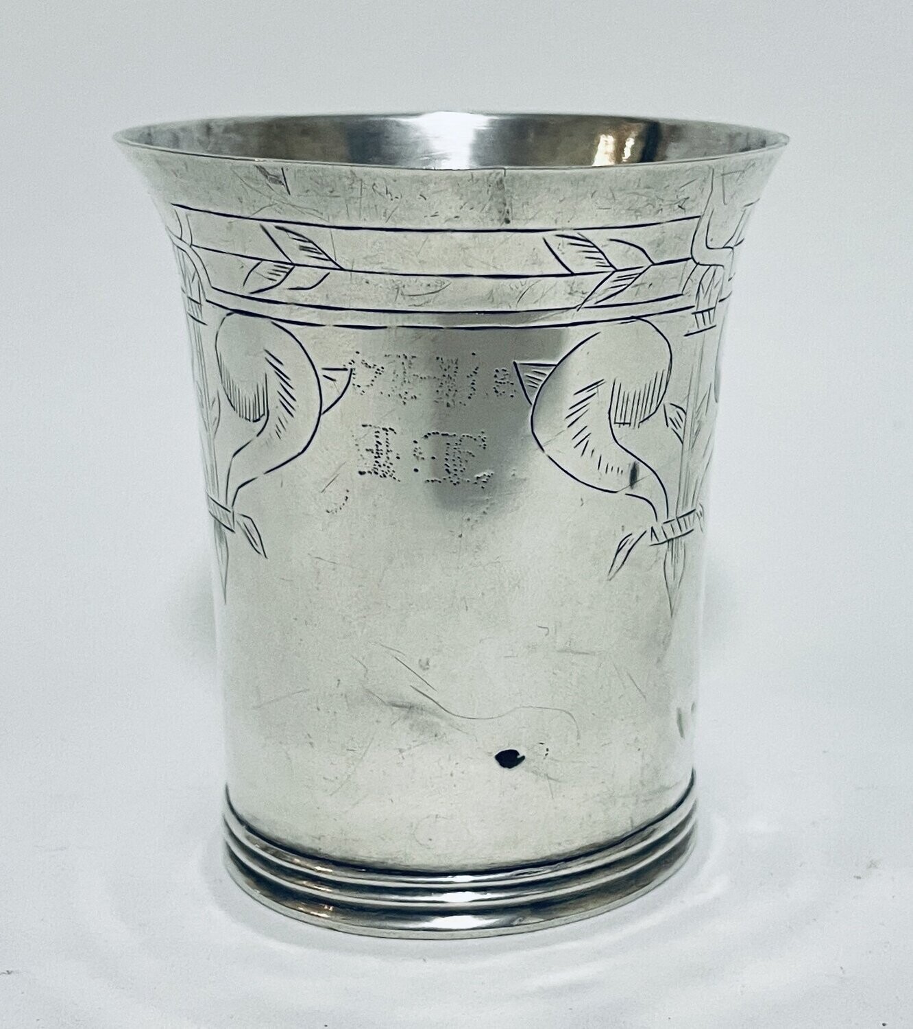 Early 18th Century Silver Christening Beaker