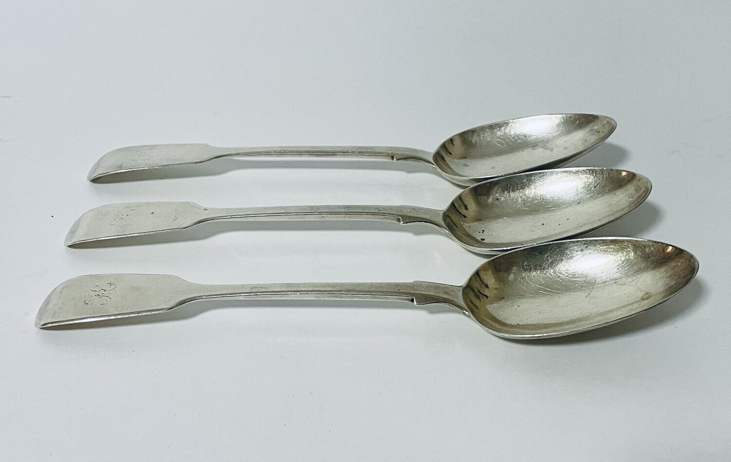 Set of 3 Victorian Silver Serving Spoons