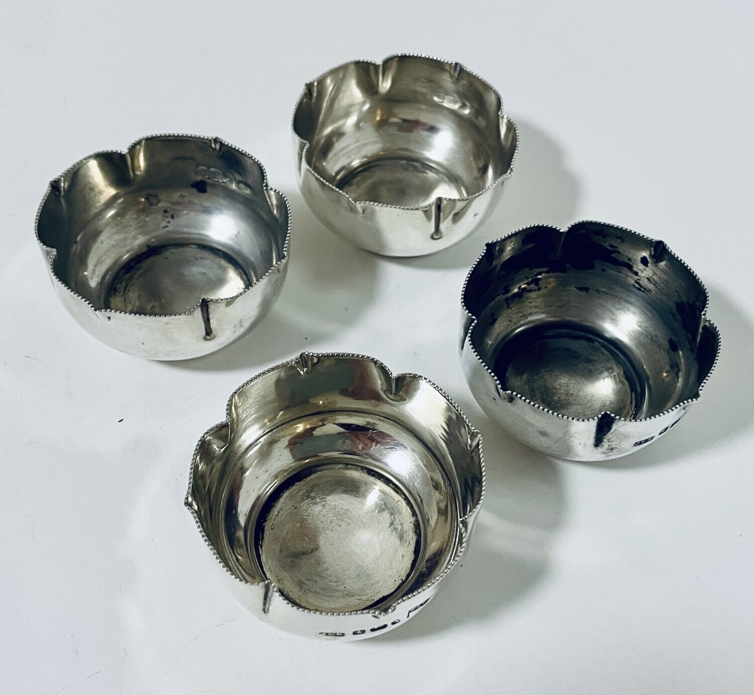 Set of 4 Victorian Silver Salts