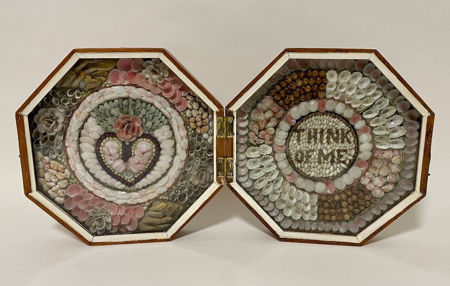 Antique Victorian Shellwork Sailors Valentine