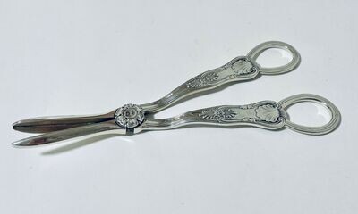 Antique Silver Grape Scissors
