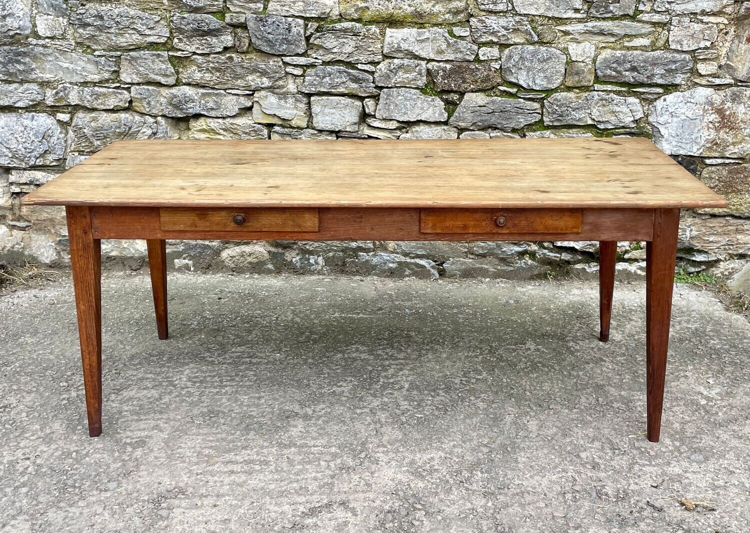 Large Antique French Farmhouse Table