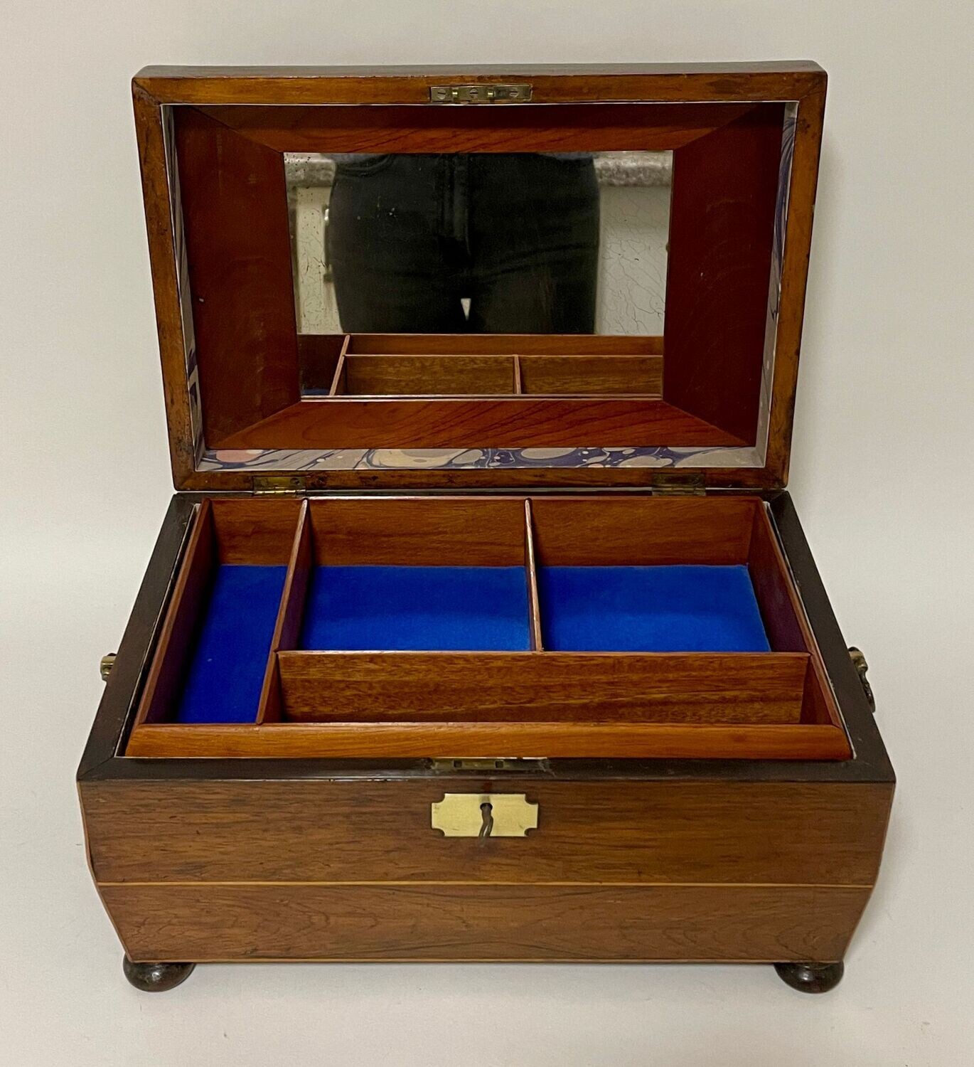 Regency Rosewood Fitted Jewellery Box