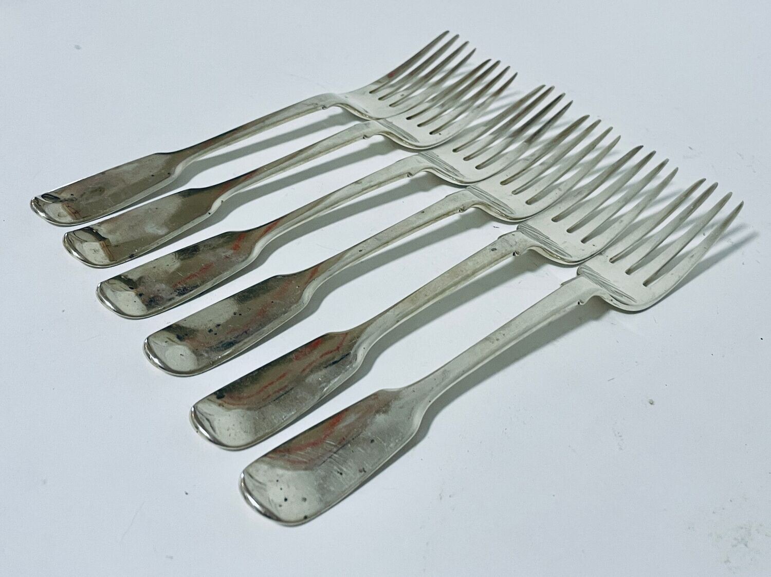 Set of 6 Victorian Silver Forks