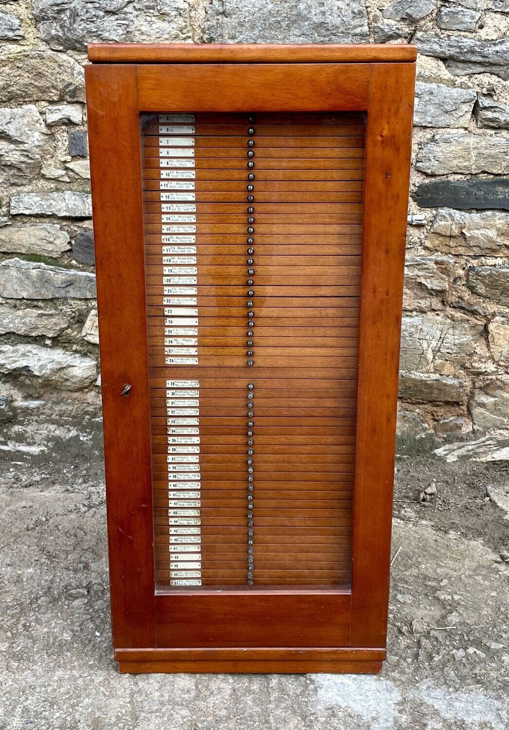 ​Mahogany Microscope Slide Cabinet