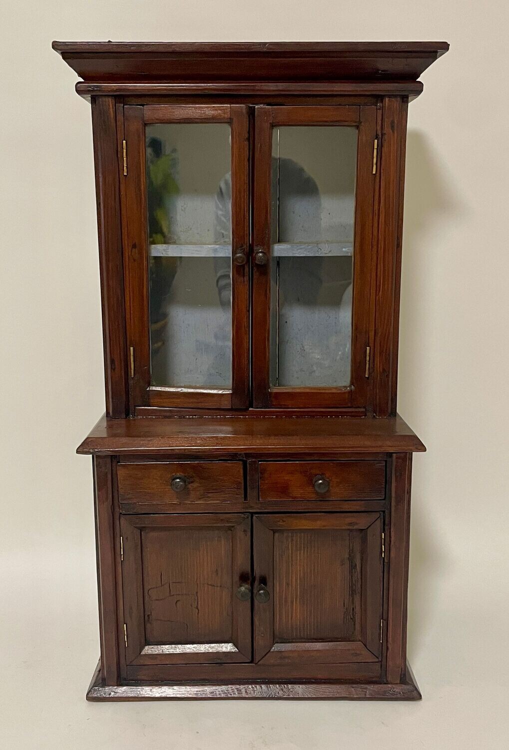 Victorian Miniature Apprentice Glazed Dresser
