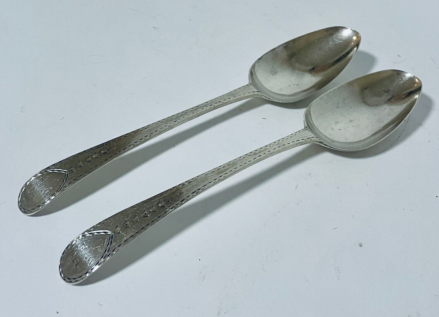 Pair of 18th Century Silver Spoons Hester Bateman