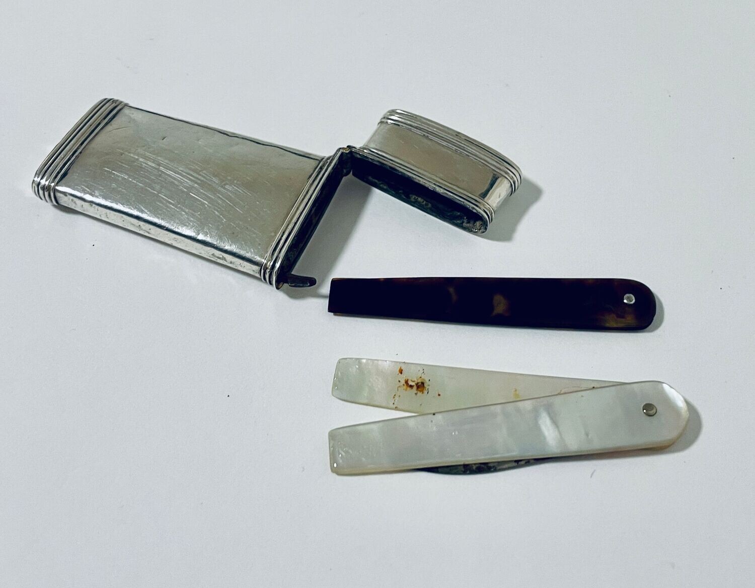 18th Century Bloodletting Kit in Silver Case