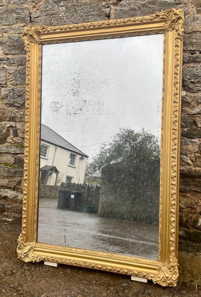 Large Early 19th Century Gilt Mirror