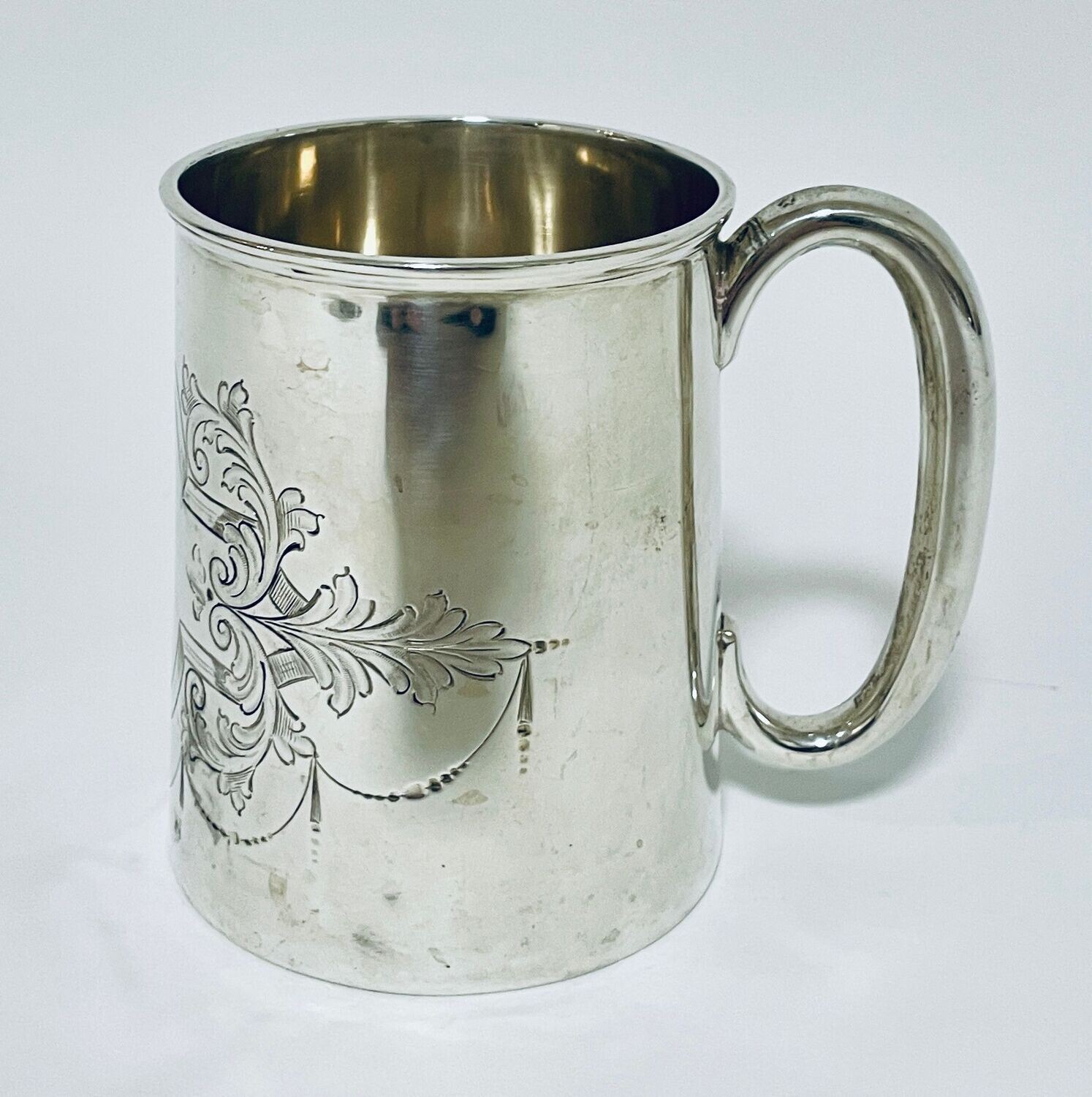 Antique Silver Christening Cup