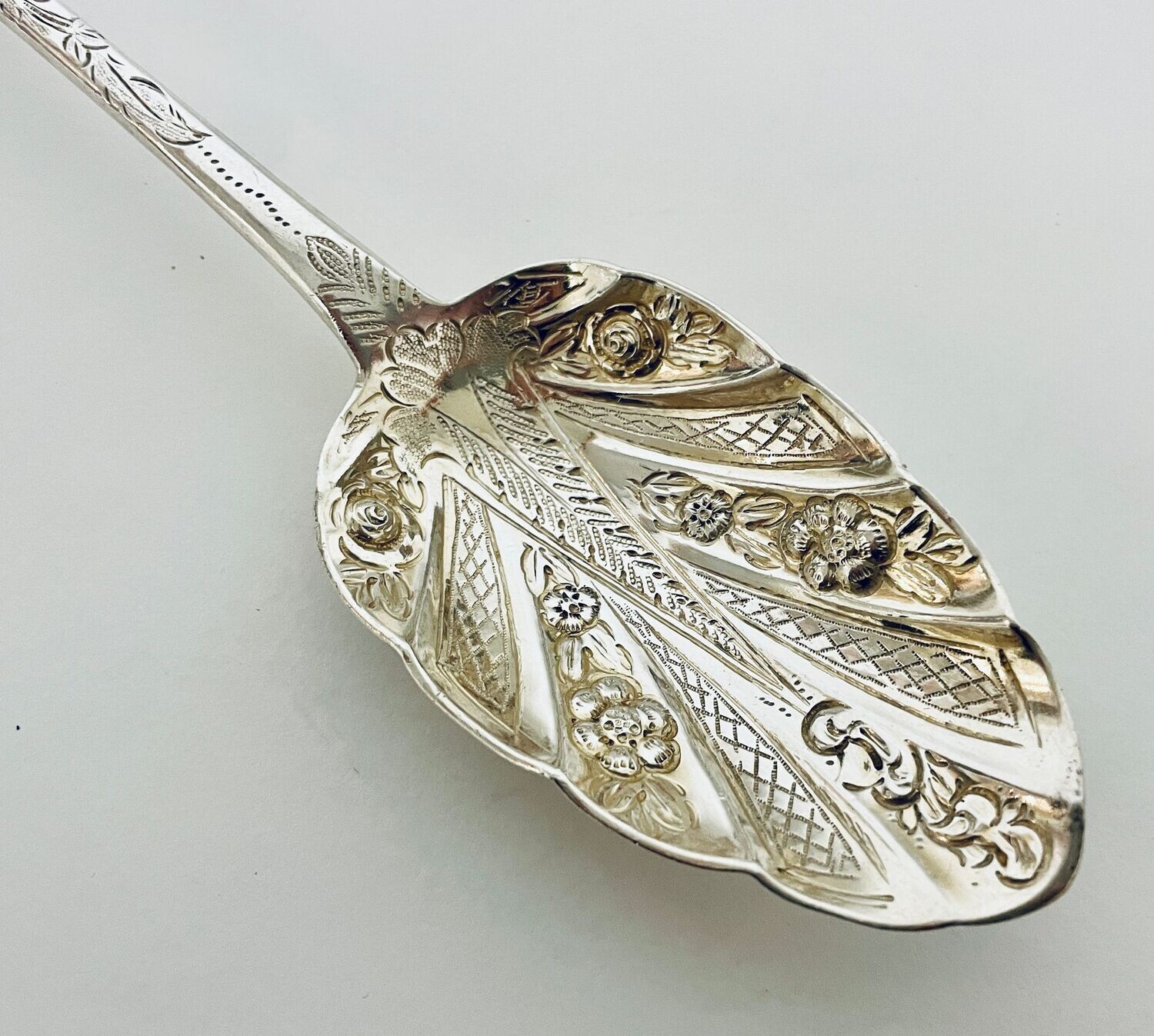 Irish Silver Berry Spoon