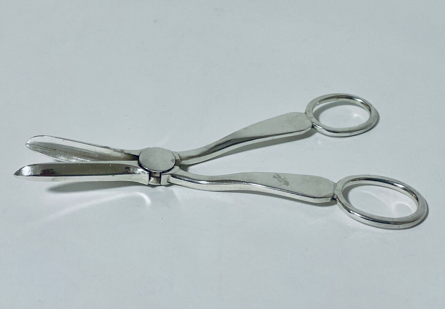 Antique Solid Silver Grape Scissors