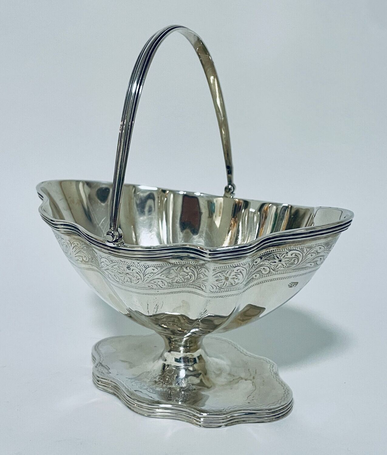 Antique Silver Sugar Basket by Garrard