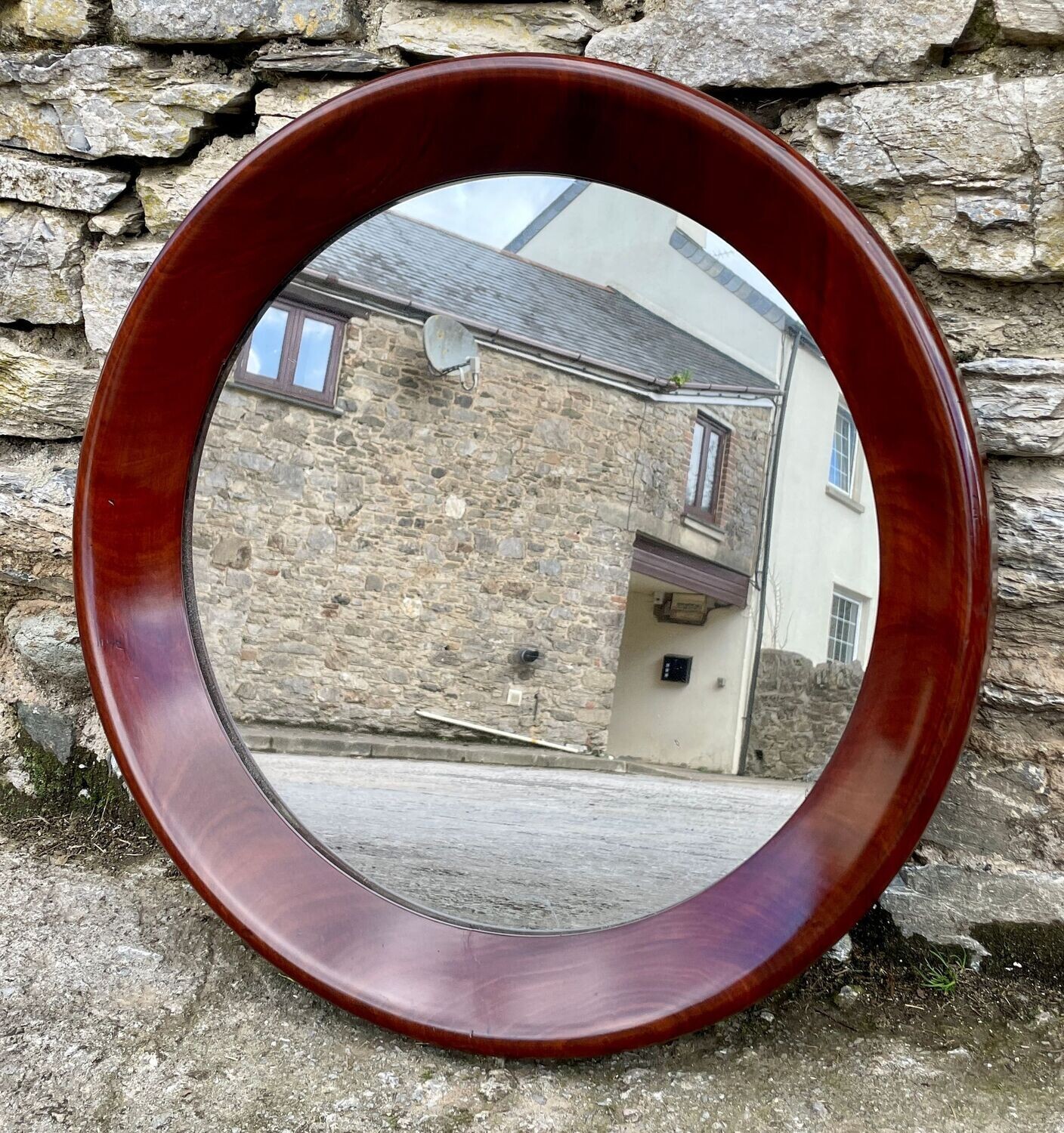 Georgian Mahogany Framed Mirror