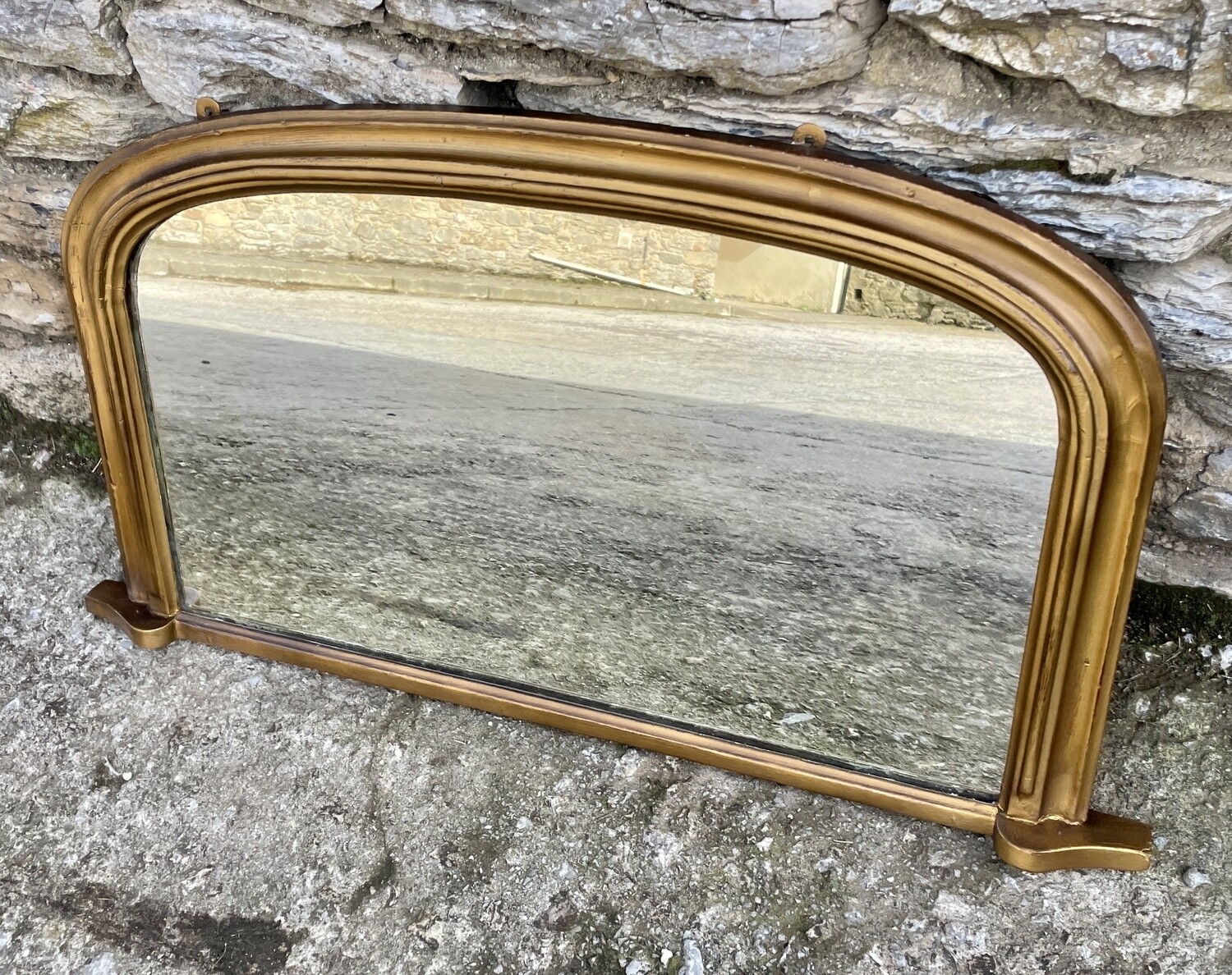 Small Victorian Gilt Overmantel Mirror